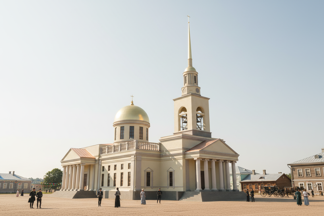 Каменный собор только что освящён, 1817