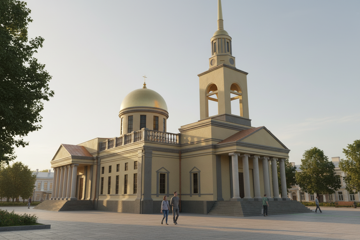 Воссозданный Андреевский собор